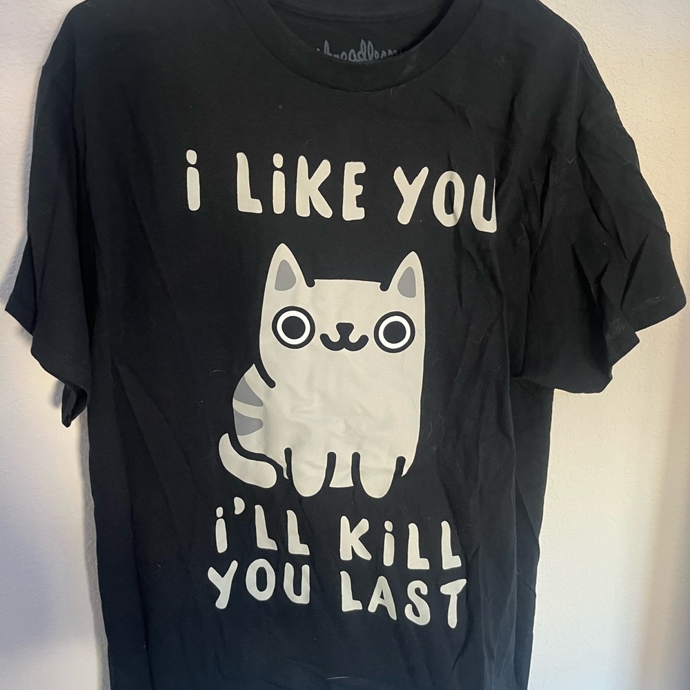 Black Graphic T-Shirt “I’ll kill you last”